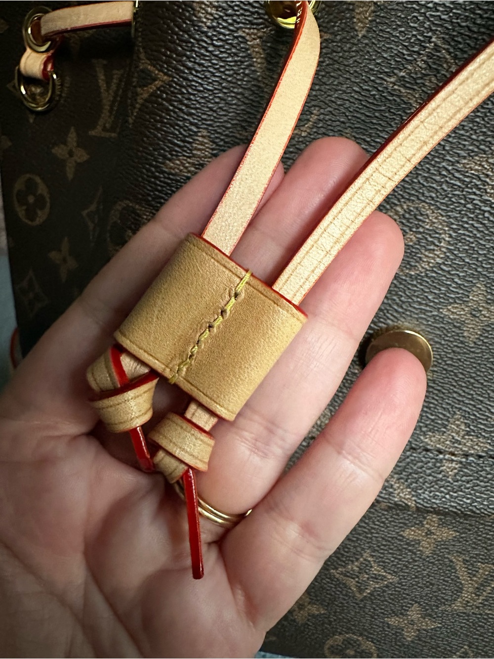 Backpack with leather straps - Picture 6 of 9